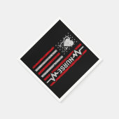 米国国旗の英雄ハートナース評価 スタンダードカクテルナプキン (角)