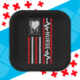 米国国旗の英雄ハートナース評価 ペーパープレート