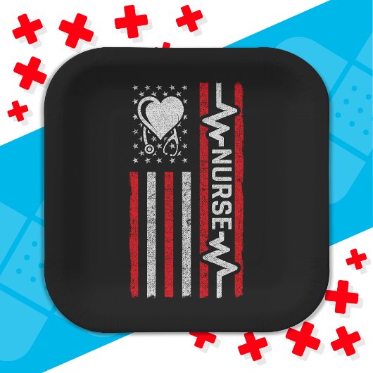 米国国旗の英雄ハートナース評価 ペーパープレート