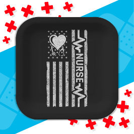 米国国旗の英雄ハートナース評価 ペーパープレート