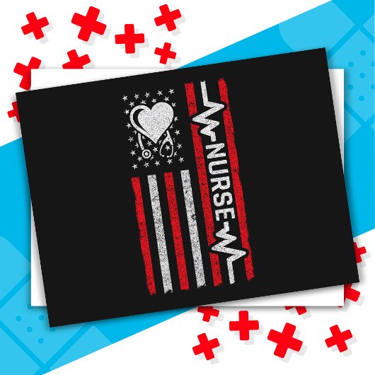 米国国旗の英雄ハートナース評価 ポストカード