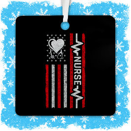 米国国旗の英雄ハートナース評価 メタルオーナメント