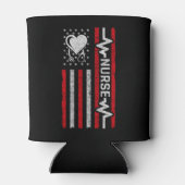 米国国旗の英雄ハートナース評価 缶クーラー (裏面)