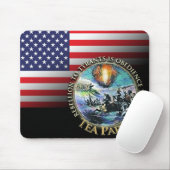 米国国旗の茶のパーティーの反乱移住者へのマウスパッド マウスパッド (マウス)