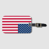米国国旗の荷物タグ愛国心 ラゲッジタグ (正面横)