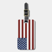 米国国旗の荷物タグ ラゲッジタグ (正面縦)