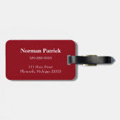 米国国旗の荷物タグ ラゲッジタグ (裏面横)