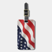 米国国旗の荷物タグ ラゲッジタグ (正面縦)