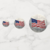 米国国旗の表の紙吹雪 コンフェッティ (裏面)