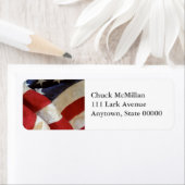 米国国旗の表示 ラベル (インサイチュ)