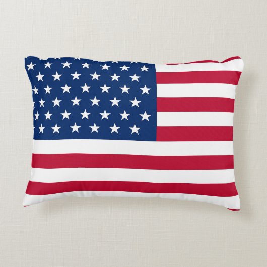 米国国旗の装飾用クッション アクセントクッション (裏面)