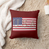 米国国旗の装飾用クッション クッション (ブランケット)
