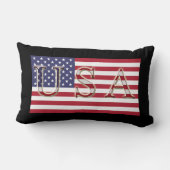 米国国旗の装飾用クッション ランバークッション (裏面)