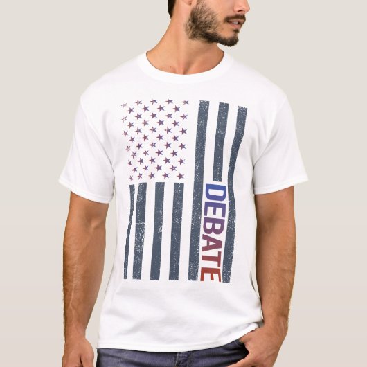 米国国旗の論争 Tシャツ (正面)