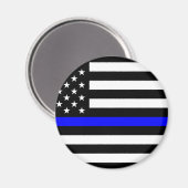 – 米国国旗の警察の細い青い線 マグネット (正面/裏面)