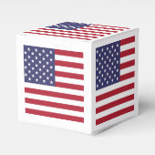 米国国旗の赤い白と青のアメリカ愛国心 フェイバーボックス (正面サイド)