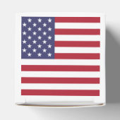 米国国旗の赤い白と青のアメリカ愛国心 フェイバーボックス (上部)