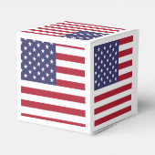 米国国旗の赤い白と青のアメリカ愛国心 フェイバーボックス (裏面サイド)