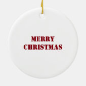 米国国旗の赤い青いきらめきグリッター セラミックオーナメント (裏面)