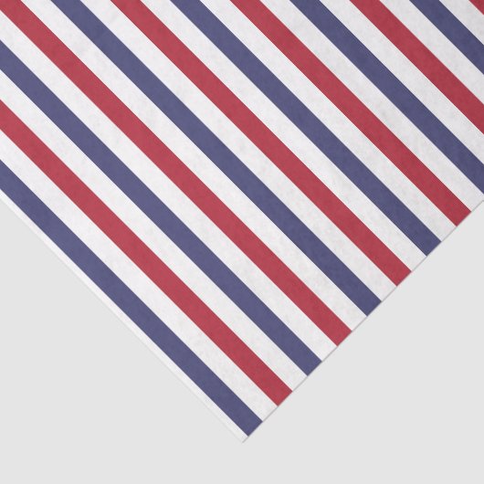 米国国旗の赤と国旗の青(細)ストライプ 薄葉紙 (詳細)