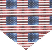 米国国旗の赤と青のきらめきグリッターパターン テーブルクロス (アングル)