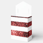 米国国旗の赤と青のスパークルグリッターモノグラム フェイバーボックス (オープン)