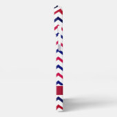 米国国旗の赤と青 iPhoneケース (左側面)