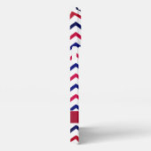 米国国旗の赤と青 iPhoneケース (右側面)