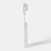 米国国旗の赤白青のきらめきグリッター iPhoneケース (左側面)