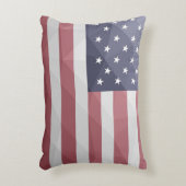 米国国旗の赤白青アメリカ幾何学的メッシュ アクセントクッション (正面(垂直))
