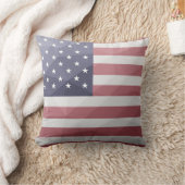 米国国旗の赤白青アメリカ幾何学的メッシュ クッション (ブランケット)