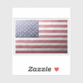 米国国旗の赤白青アメリカ幾何学的メッシュ シール (シート)