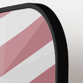 米国国旗の赤白青アメリカ幾何学的メッシュ ピックルボールラケット (左詳細)