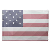 米国国旗の赤白青アメリカ幾何学的メッシュ 枕カバー (裏面)