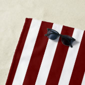 米国国旗の赤白青ストライプ国旗 ビーチタオル (インサイチュ)