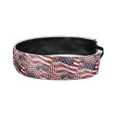 米国国旗の赤白青ストライプ星のパターン アスレチックヘッドバンド (右)