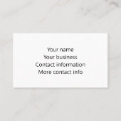 米国国旗の赤白青スパークルグリッターモノグラム 名刺 (裏面)