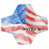 米国国旗の赤白青（個人用） サッカーボール (フラット)