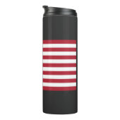 米国国旗の赤、白、青 タンブラー (回転右)