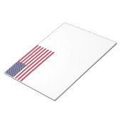 米国国旗の赤、白、青 ノートパッド (アングル)