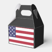 米国国旗の赤、白、青 フェイバーボックス (裏面サイド)