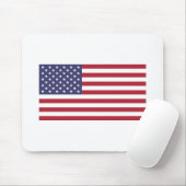 米国国旗の赤、白、青 マウスパッド (マウス)