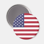 米国国旗の赤、白、青 マグネット (正面/裏面)
