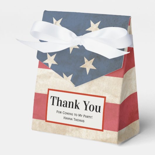 米国国旗の軍隊愛国卒業ありがとうFa フェイバーボックス (正面サイド)