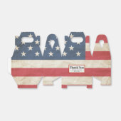 米国国旗の軍隊愛国的卒業ありがとう フェイバーボックス (折り畳みなし)