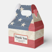 米国国旗の軍隊愛国的卒業ありがとう フェイバーボックス (正面サイド)