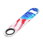 *~*米国国旗の軍隊退役軍人赤白青 スピード栓抜き (正面アングル)