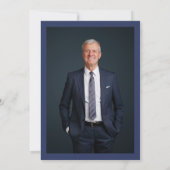 米国国旗の軍隊退職パーティー 招待状 (裏面)