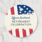 米国国旗の軍隊退職 フェイバータグ (裏面)