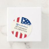 米国国旗の軍隊退職 フェイバータグ (インサイチュ)